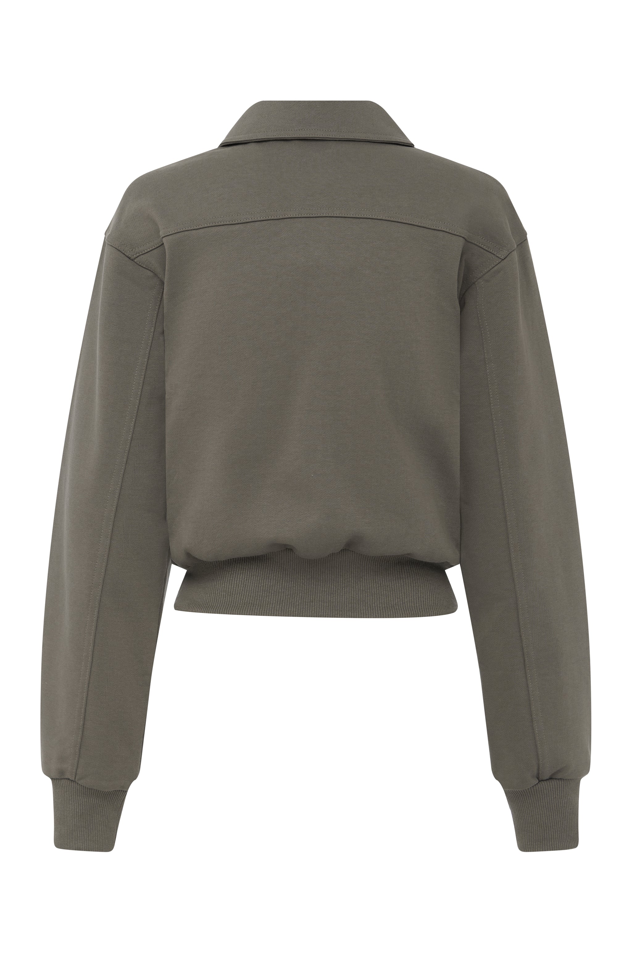 Lexa Zip Through | Charcoal